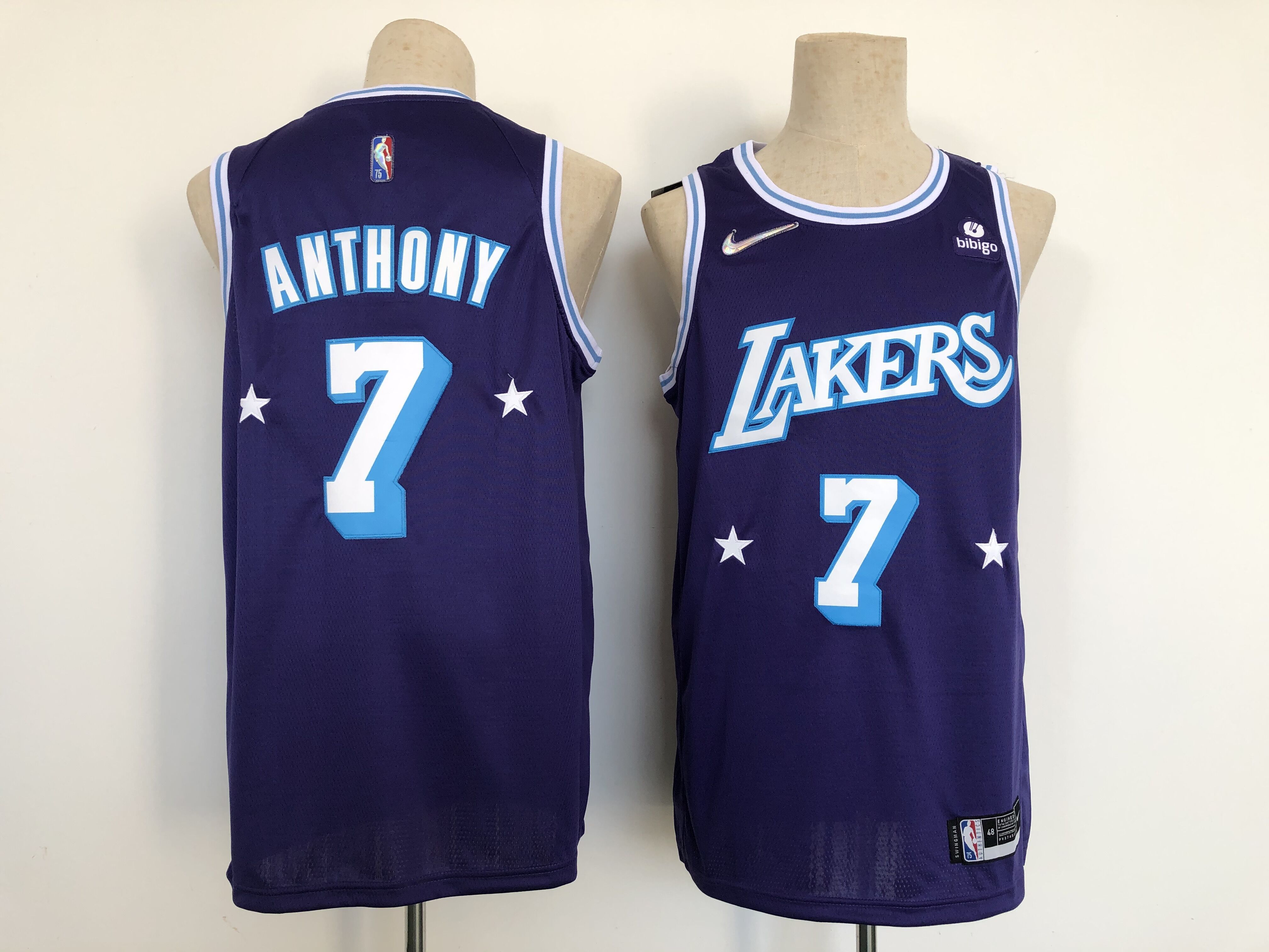 Men Los Angeles Lakers 7 Anthony Blue 2022 City Edition Nike NBA Jersey